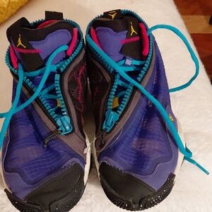 Jordan Athletic Shoes - Blue and Black